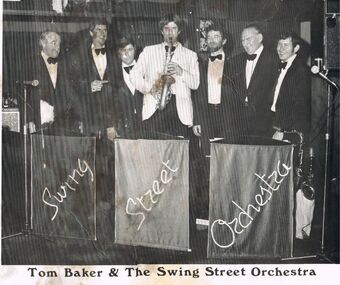 Photograph - MERLE HALL COLLECTION: PHOTOGRAPH OF TOM BAKER & THE SWING STREET ORCHESTRA