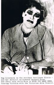 Photograph - MERLE HALL COLLECTION: PHOTOGRAPH OF REG LIVERMORE IN ''WISH YOU WERE HERE''