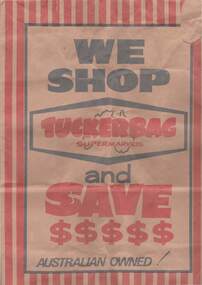 Document - JOHN JONES COLLECTION: TUCKERBAG SUPERMARKETS BAG