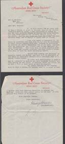 Document - JOHN JONES COLLECTION: LETTERS TO RED CROSS