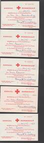 Document - JOHN JONES COLLECTION: AUSTRALIAN RED CROSS SOCIETY ANNUAL MEMBERSHIP RECEIPTS