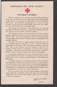 Document - JOHN JONES COLLECTION: PRISONER OF WAR FUND