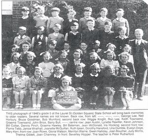 Photograph - GOLDEN SQUARE LAUREL STREET P.S. COLLECTION: CLASS WITH TEACHER PHOTO