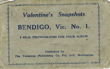 Document - LESLIE JOHN BAGUST COLLECTION: VALENTINE BENDIGO POSTCARDS, 1940