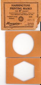 Ephemera - HARRINGTONS PRINTING MASKS