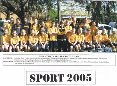 Photograph - GOLDEN SQUARE LAUREL STREET P.S. COLLECTION: PHOTOGRAPH - ZONE ATHLETICS REPRESENTATIVE TEAM 2005