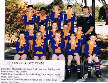 Photograph - GOLDEN SQUARE LAUREL STREET P.S. COLLECTION: PHOTOGRAPH - AUSSIE FOOTY TEAM 1999