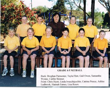 Photograph - GOLDEN SQUARE LAUREL STREET P.S. COLLECTION: PHOTOGRAPH - GSPS GRADE 4-5 NETBALL 1999