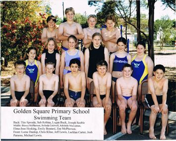 Photograph - GOLDEN SQUARE LAUREL STREET P.S. COLLECTION: PHOTOGRAPH - GSPS SWIMMING TEAM 1999