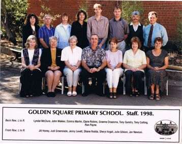 Photograph - GOLDEN SQUARE LAUREL STREET P.S. COLLECTION: PHOTOGRAPH - G S PRIMARY SCHOOL SCHOOL STAFF 1998