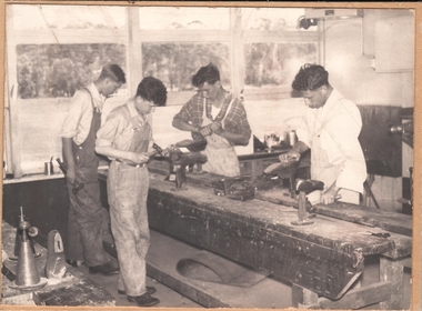 Photograph - SANDHURST BOYS CENTRE COLLECTION: SHOE REPAIRING