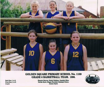 Photograph - GOLDEN SQUARE LAUREL STREET P.S. COLLECTION: PHOTOGRAPH - GRADE 6 BASKETBALL TEAM 1996
