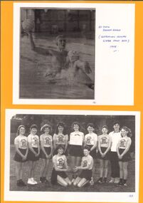 Photograph - GOLDEN SQUARE LAUREL STREET P.S. COLLECTION: PAPER CUTTING AND NETBALL TEAM PHOTO