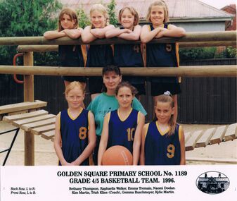 Photograph - GOLDEN SQUARE LAUREL STREET P.S. COLLECTION: PHOTOGRAPH - GSPS GRADE 4/5 BASKETBALL TEAM 1996