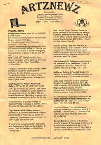 Document - MERLE HALL COLLECTION: ARTZNEWS NEWSLETTERS