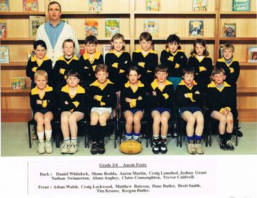 Photograph - GOLDEN SQUARE LAUREL STREET P.S. COLLECTION: PHOTOGRAPH - GSPS GRADE 3/4 AUSSIE FOOTY TEAM 1993