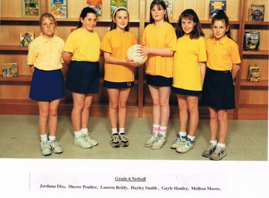 Photograph - GOLDEN SQUARE LAUREL STREET P.S. COLLECTION: PHOTOGRAPH - GSPS GRADE 6 NETBALL TEAM 1993