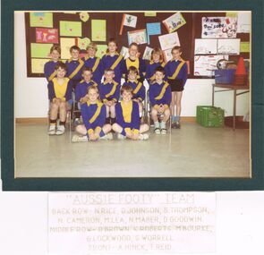 Photograph - GOLDEN SQUARE LAUREL STREET P.S. COLLECTION: GSPS 'AUSSIE FOOTY' TEAM 1990