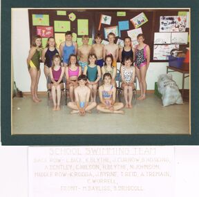Photograph - GOLDEN SQUARE LAUREL STREET P.S. COLLECTION: GSPS SWIMMING TEAM 1990