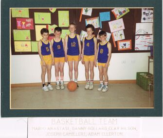 Photograph - GOLDEN SQUARE LAUREL STREET P.S. COLLECTION: G S BASKETBALL TEAM 1990