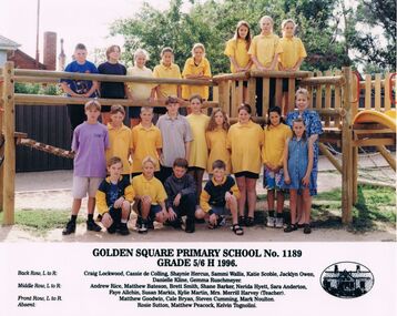 Photograph - GOLDEN SQUARE LAUREL STREET P.S. COLLECTION: GOLDEN SQUARE PRIMARY SCHOOL GRADE 5/6 H 1986