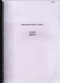 Book - ABRAHAM ROBERTS FAMILY