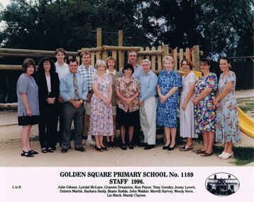Photograph - GOLDEN SQUARE LAUREL STREET P.S. COLLECTION: GOLDEN SQUARE PRIMARY SCHOOL STAFF 1986