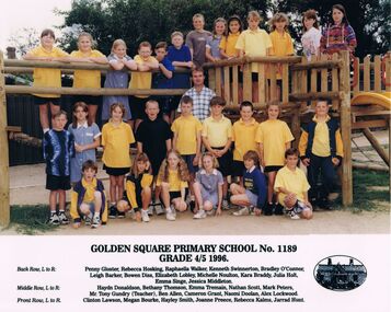 Photograph - GOLDEN SQUARE LAUREL STREET P.S. COLLECTION: GOLDEN SQUARE PRIMARY SCHOOL GRADE 4/5 1996