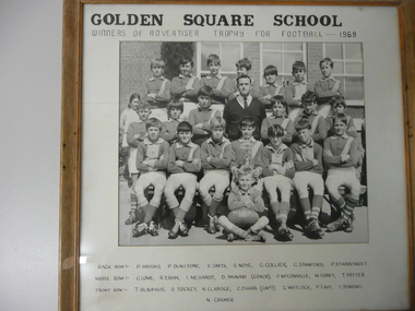 Photograph - GOLDEN SQUARE SCHOOL COLLECTION: 1969 FOOTBALL TEAM, 1969