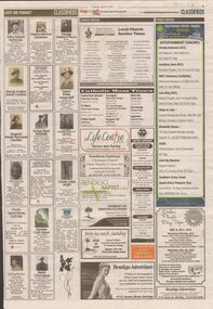 Newspaper - ANZAC COLLECTION:  BENDIGO ADVERTISER APRIL 25, 2015, 15th April, 2015