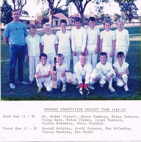 Photograph - GOLDEN SQUARE LAUREL STREET P.S. COLLECTION: PHOTOGRAPH PRIMARY COMPETITION CRICKET TEAM 1986 - 87
