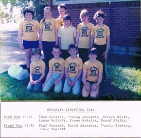 Photograph - GOLDEN SQUARE LAUREL STREET P.S. COLLECTION: PHOTOGRAPH - REGIONAL ATHLETICS TEAM 1987