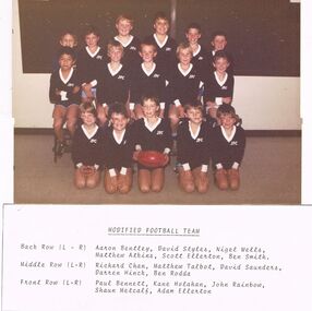 Photograph - GOLDEN SQUARE LAUREL STREET P.S. COLLECTION: PHOTOGRAPH MODIFIED FOOTBALL TEAM 1987