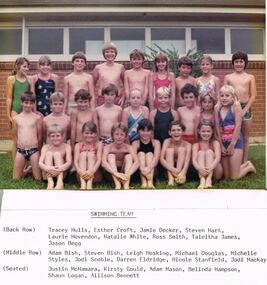Photograph - GOLDEN SQUARE LAUREL STREET P.S. COLLECTION: PHOTOGRAPH SWIMMING TEAM 1984