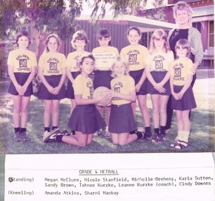 Photograph - GOLDEN SQUARE LAUREL STREET P.S. COLLECTION: PHOTOGRAPH GRADE 4 NETBALL 1984