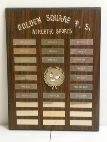 Award - GOLDEN SQUARE PRIMARY SCHOOL COLLECTION: ATHLETIC SPORTS TROPHY, 1977-1997