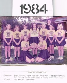 Photograph - GOLDEN SQUARE LAUREL STREET P.S. COLLECTION: PHOTOGRAPH GRADE SIX NETBALL TEAM 1984