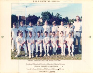 Photograph - GOLDEN SQUARE PRIMARY SCHOOL COLLECTION:  B.J.C.A  PREMIERS 1989 - 90