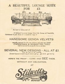 Document - RANDALL COLLECTION: STILWELL'S COMPLETE HOUSE FURNISHERS