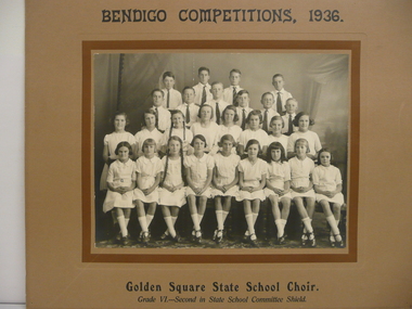 Photograph - GOLDEN SQUARE STATE SCHOOL COLLECTION: BENDIGO COMPETITIONS 1936, 1936