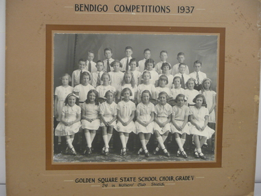 Photograph - GOLDEN SQUARE STATE SCHOOL COLLECTION: BENDIGO COMPETITIONS 1937, 1937
