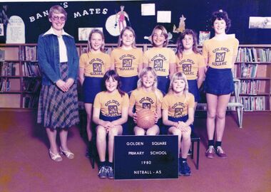 Photograph - GOLDEN SQUARE PRIMARY SCHOOL COLLECTION: NETBALL TEAM PHOTOGRAPH 1980