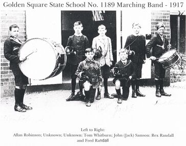 Photograph - GOLDEN SQUARE PRIMARY SCHOOL COLLECTION:  1189 MARCHING  BAND 1917
