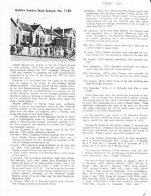 Document - GOLDEN SQUARE LAUREL STREET P.S. COLLECTION: HISTORY OF SCHOOL