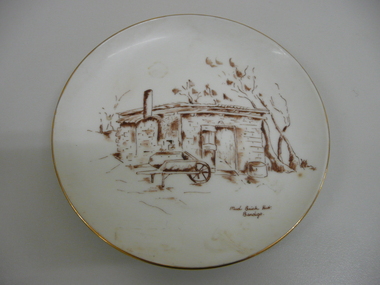 Souvenir - HAND PAINTED CHINA SIDE PLATE, 1985