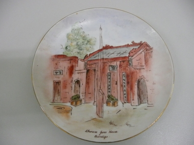 Souvenir - HAND PAINTED SIDE PLATE, 1985