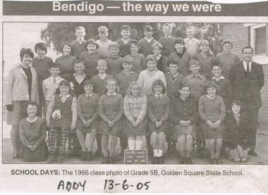 Document - GOLDEN SQUARE LAUREL STREET P.S. COLLECTION: GRADE 5B 1966