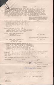Document - COHN BROTHERS COLLECTION: VICTORIAN RAILWAY AGREEMENT