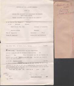 Document - COHN BROTHERS COLLECTION: ORDER FOR PAYMENT