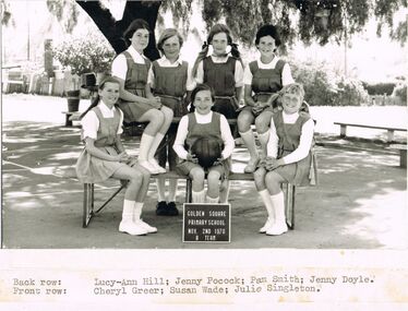 Photograph - GOLDEN SQUARE LAUREL STREET P.S. COLLECTION: PHOTOGRAPH NETBALL B TEAM
